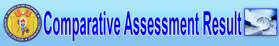Comparative  Assessment Result for Head Teacher V (Secondary)